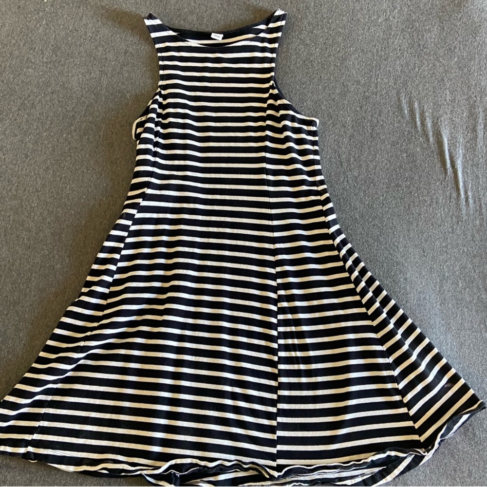 Black and White Striped Dress